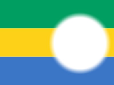 Gabon flag Photomontage