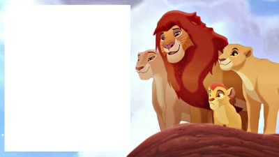 lion guard Nala,Simba,Kiara and Kion Photo frame effect