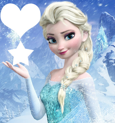 Elsa Frozen Gücü フォトモンタージュ