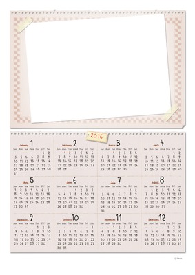 mon calendrier 2016 Fotomontage