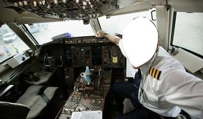 Piloto de avion Montaje fotografico