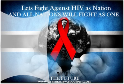 Botswana Fight Against HIV Montaje fotografico