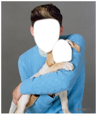 Zayn & chien Fotomontage