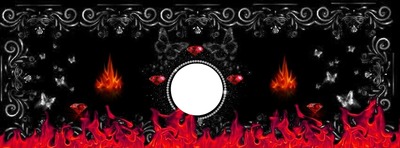 red Photo frame effect