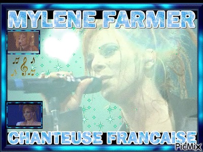 MYLENE FARMER AVEC COEUR (montage fait par GINO GIBILARO) Fotomontáž