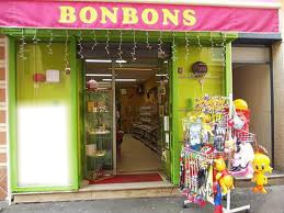 magasin  de bonbons Fotomontaža