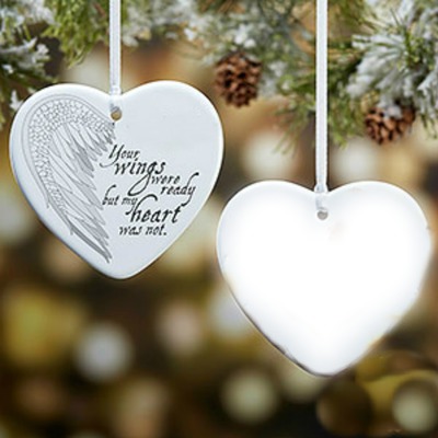 Christmas Heart Ornament From Heaven Montage photo