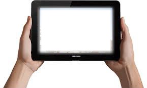 tablet s Fotomontaggio