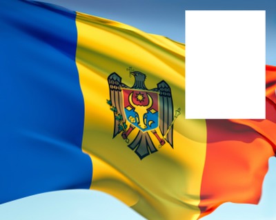 Moldova flag Photomontage