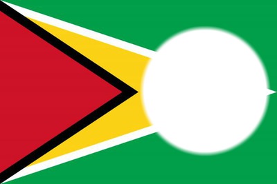 Guyana flag Фотомонтаж