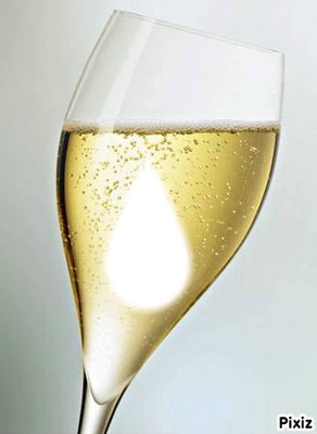 champagne フォトモンタージュ