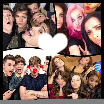 one direction , little mix , union j and fifth harmony Fotomontaža