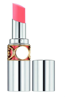 Yves Saint Laurent Rouge Volupte Sheer Candy Lipstick in Peach Pink Фотомонтажа