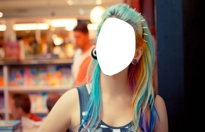 cabelo colorido Fotomontāža