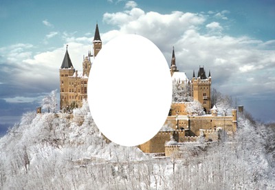 castle winter Фотомонтажа