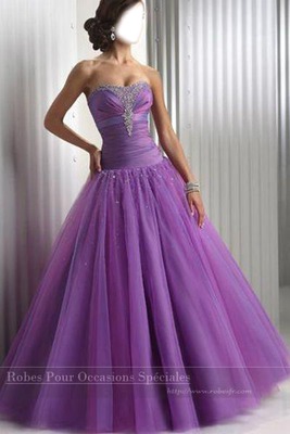 robe violette Fotomontaggio