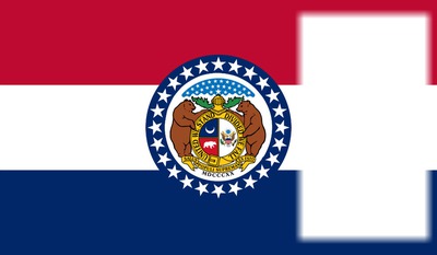 Missouri flag Фотомонтаж