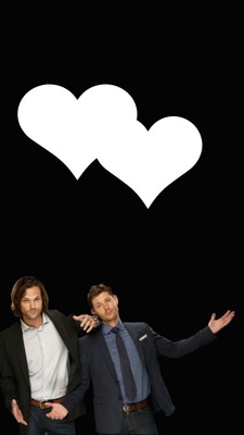 Dean and Sam Winchester Photo frame effect