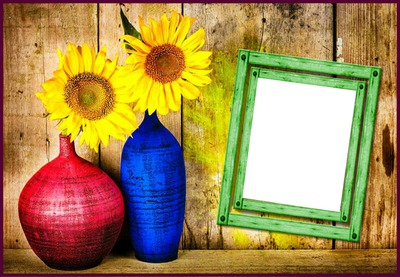 Cadre color Floriane Photo frame effect