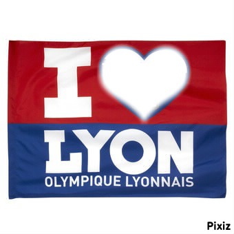 drapeau lyonnais Fotomontasje