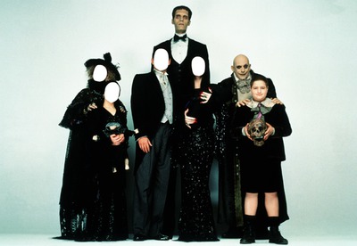 famille addams Photomontage