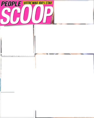 SCOOP MAGAZINE Photo frame effect
