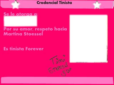 Credencial Tinista $Marti--Editions$ Фотомонтажа