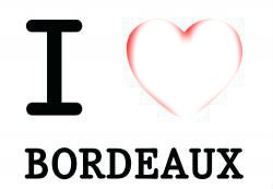 i LOVE Bordeaux Photo frame effect