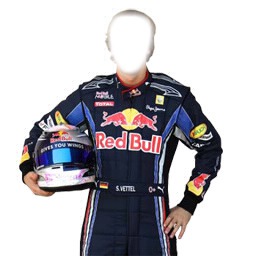 Vettel fan Fotomontaż