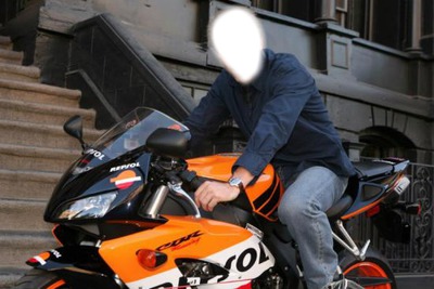 Moto CBR Photo frame effect