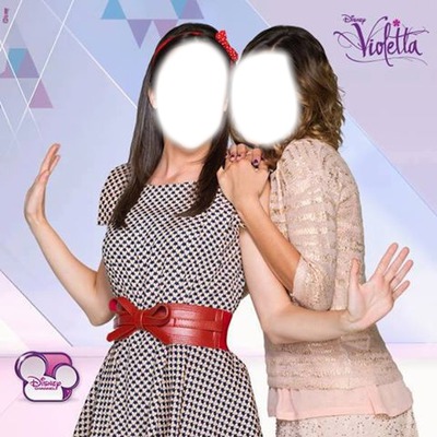 Violeta and Francesca Photomontage