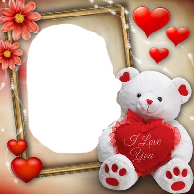 renewilly osito love Photo frame effect