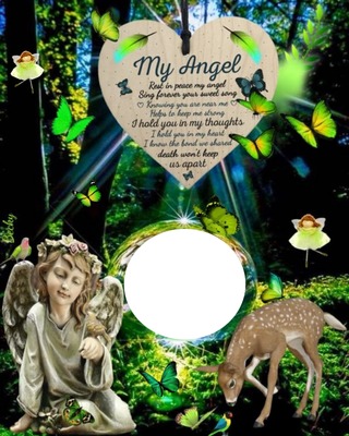my Angel Photo frame effect