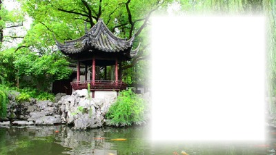 Kínai táj Photo frame effect