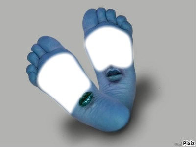 les pieds Photomontage