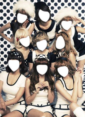 Girls Generation <3 Photo frame effect
