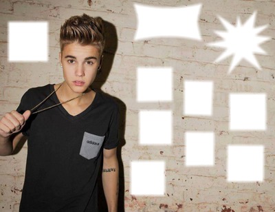 Justin et ses étoile Fotomontáž