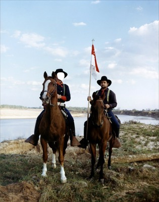western cavalerie Fotomontáž