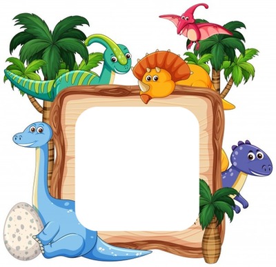 Dinosaurios Photo frame effect