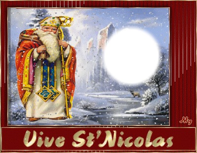 saint nicolas Photo frame effect