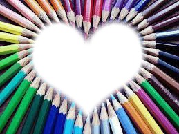 coeur crayon Фотомонтажа