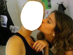 Tini and Mechi (beso) Fotomontage