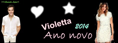 Violetta- Ano Novo 2014 Fotomontasje