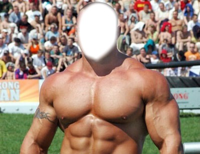 homme muscle Фотомонтажа