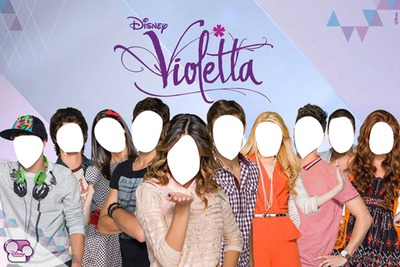Caras de personajes de Violetta Photo frame effect