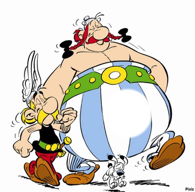 asterix et obelix Photo frame effect