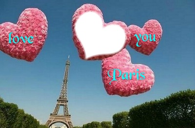 love Paris Fotomontage