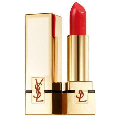 Yves Saint Laurent Rouge Pur Couture Lipstick in Fire Red Fotomontáž