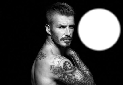 david Beckham Photo frame effect