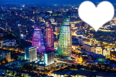 Baku city フォトモンタージュ